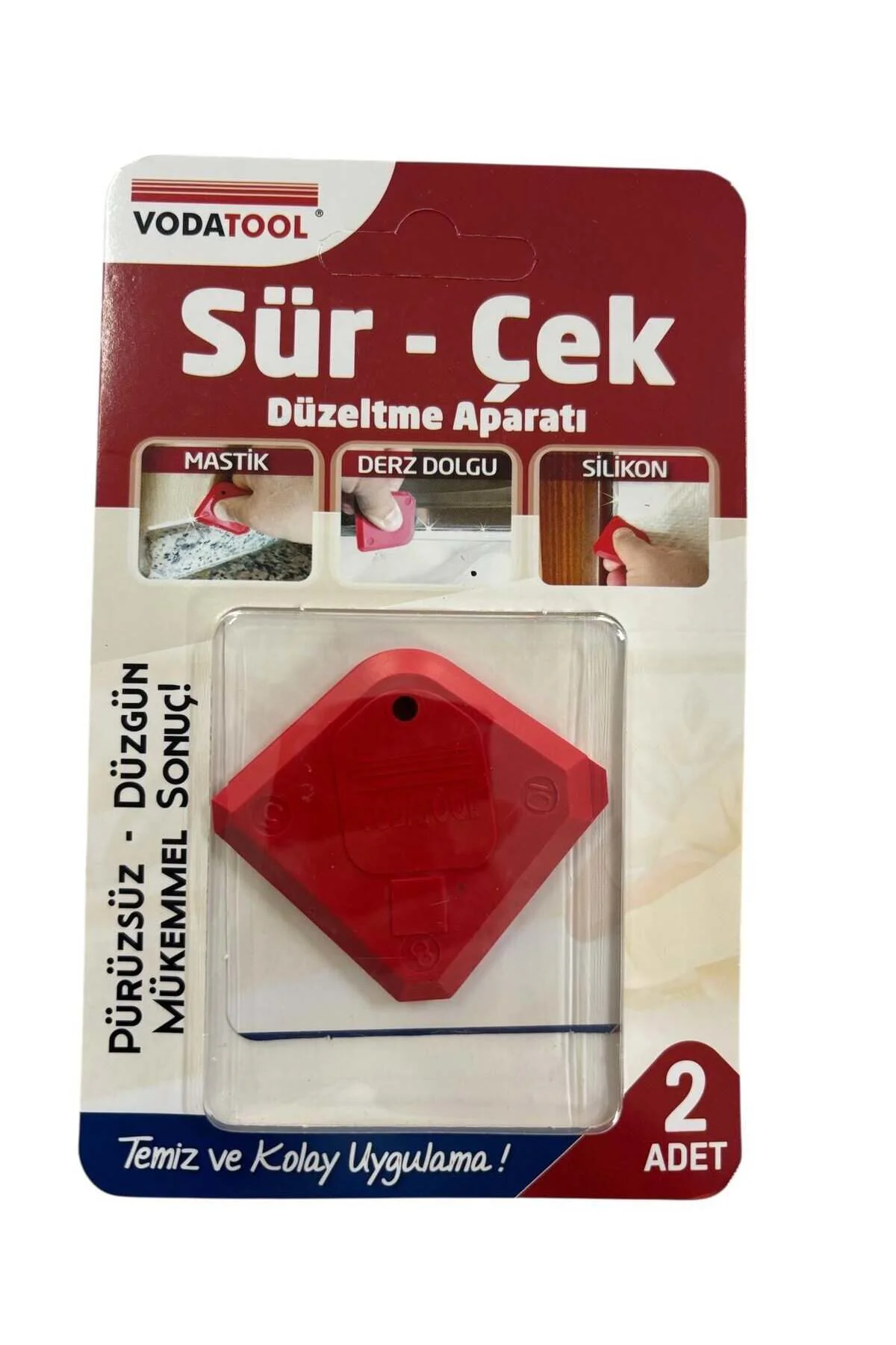 Vodatool Sür Çek Silikon Mastik Düzeltme Aparatı