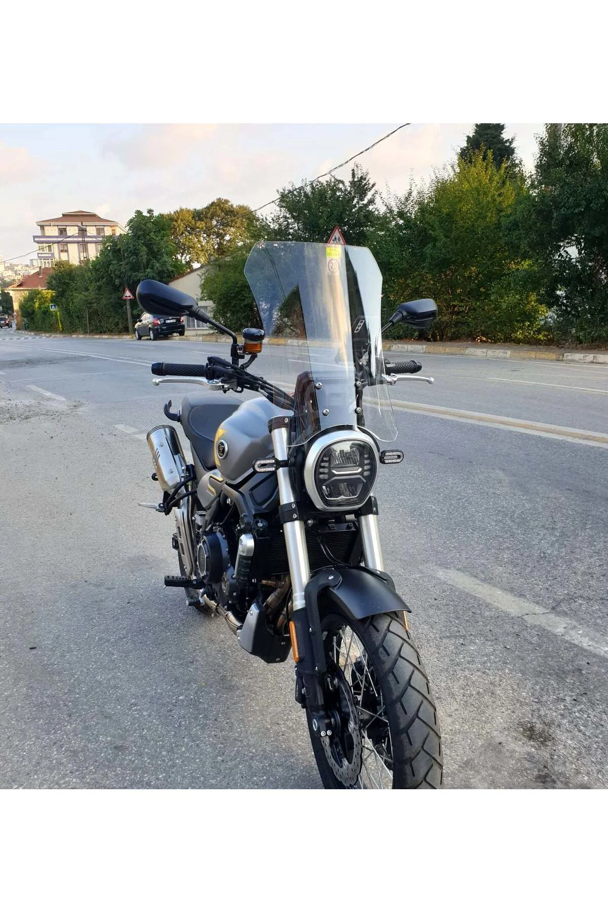 Voge ACX 525 Ön Cam 2023-2026 Model 58cm Şeffaf Renkli 4mm