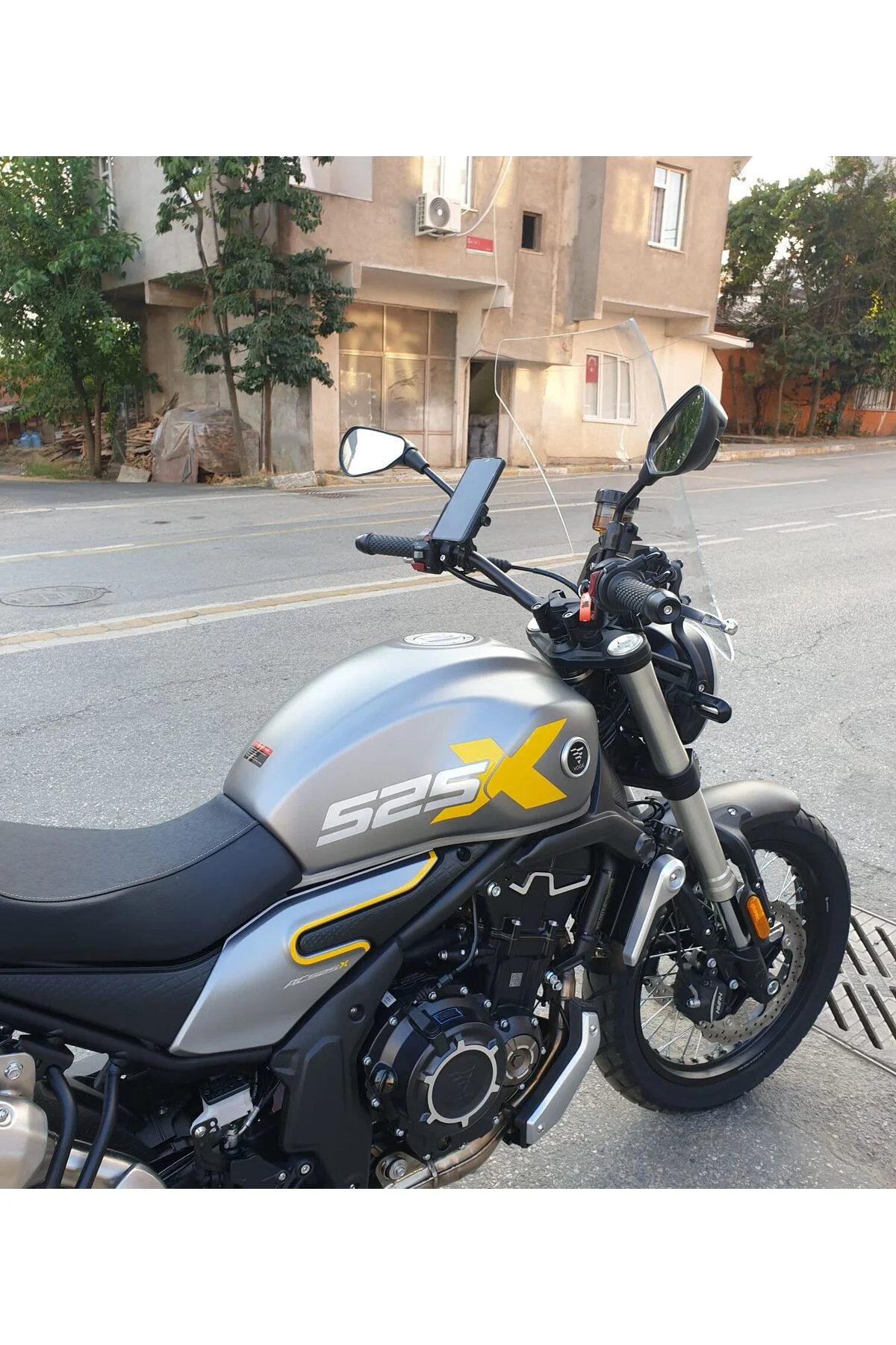 Voge ACX 525 Ön Cam 2023-2026 Model 58cm Şeffaf Renkli 4mm