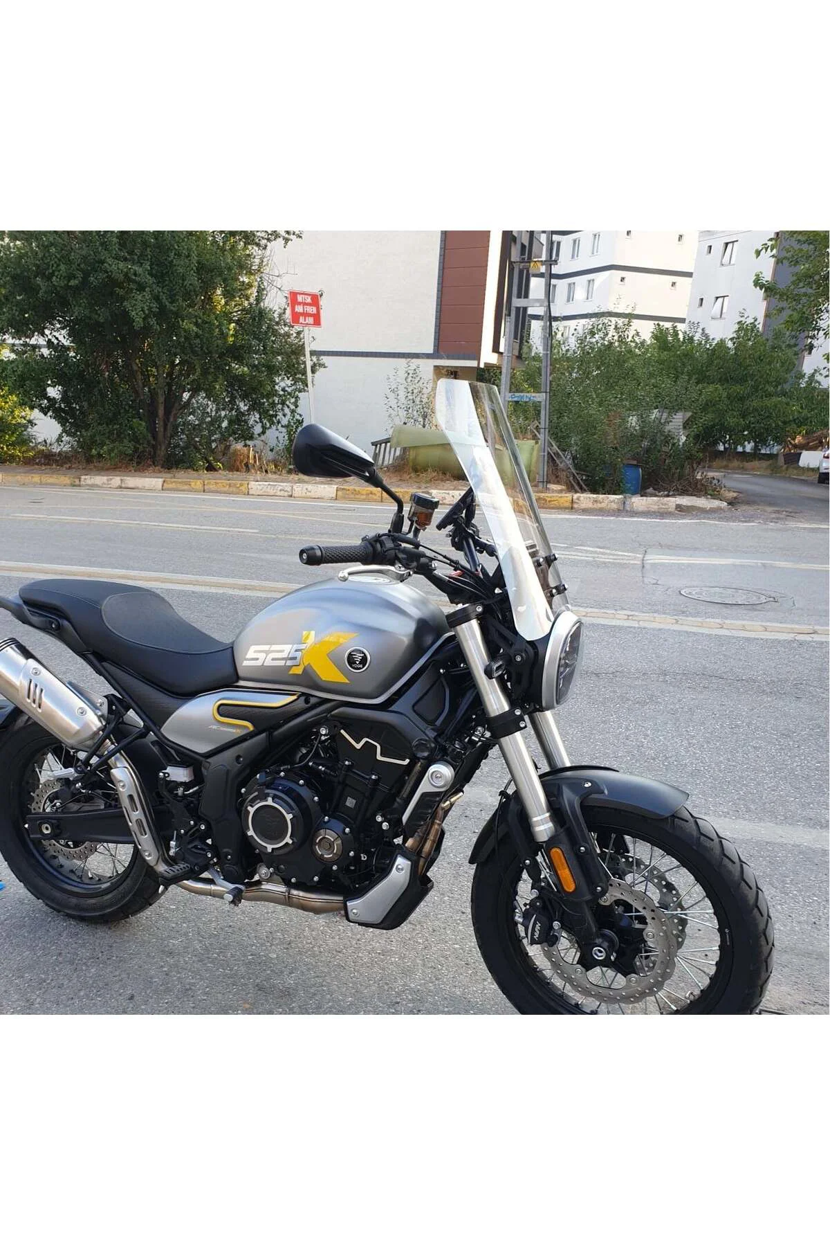 Voge ACX 525 Ön Cam 2023-2026 Model 58cm Şeffaf Renkli 4mm