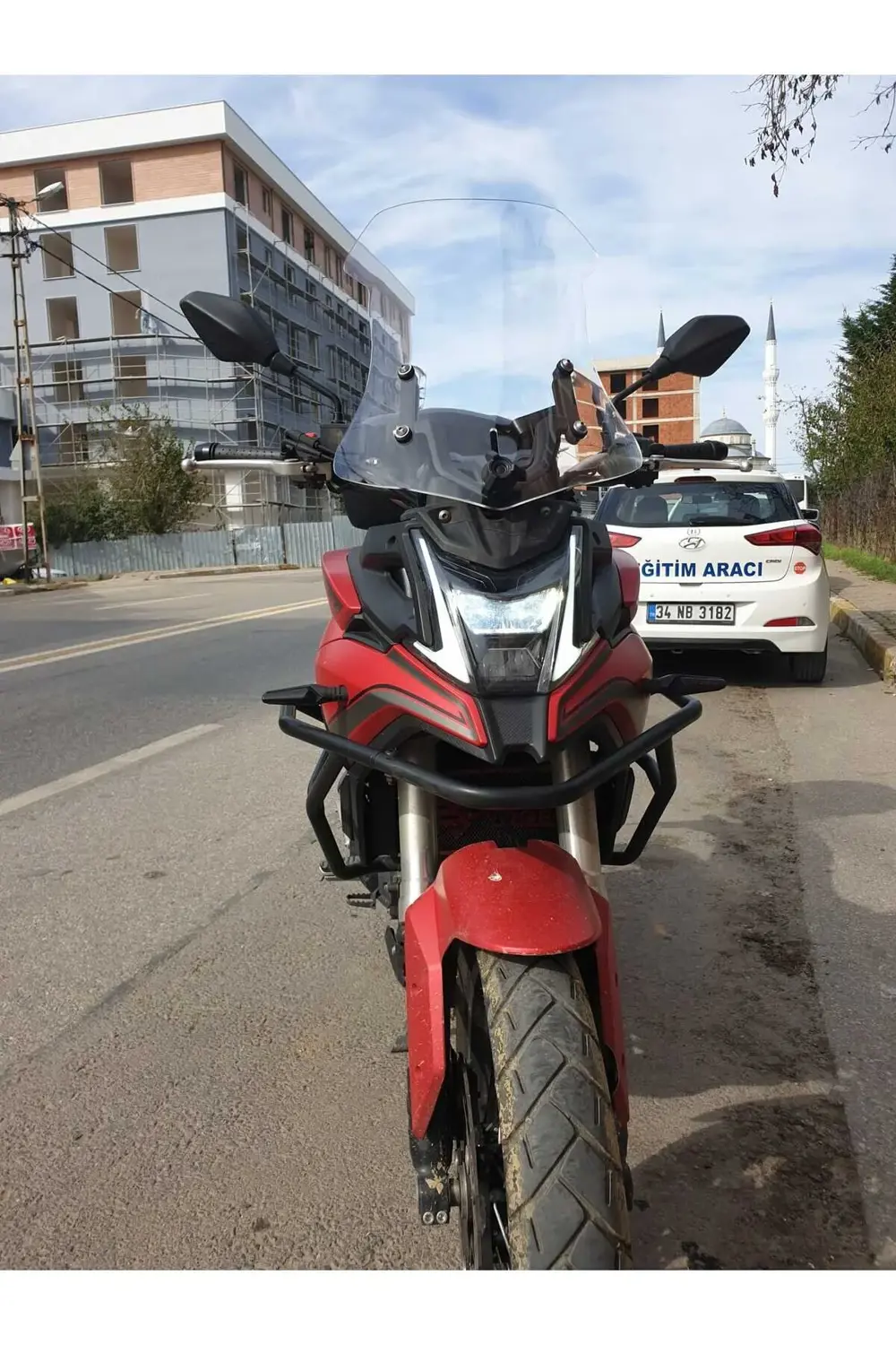 Voge DS 500 Ön Cam 2021 2024 Model 55cm Şeffaf Renkli 4mm