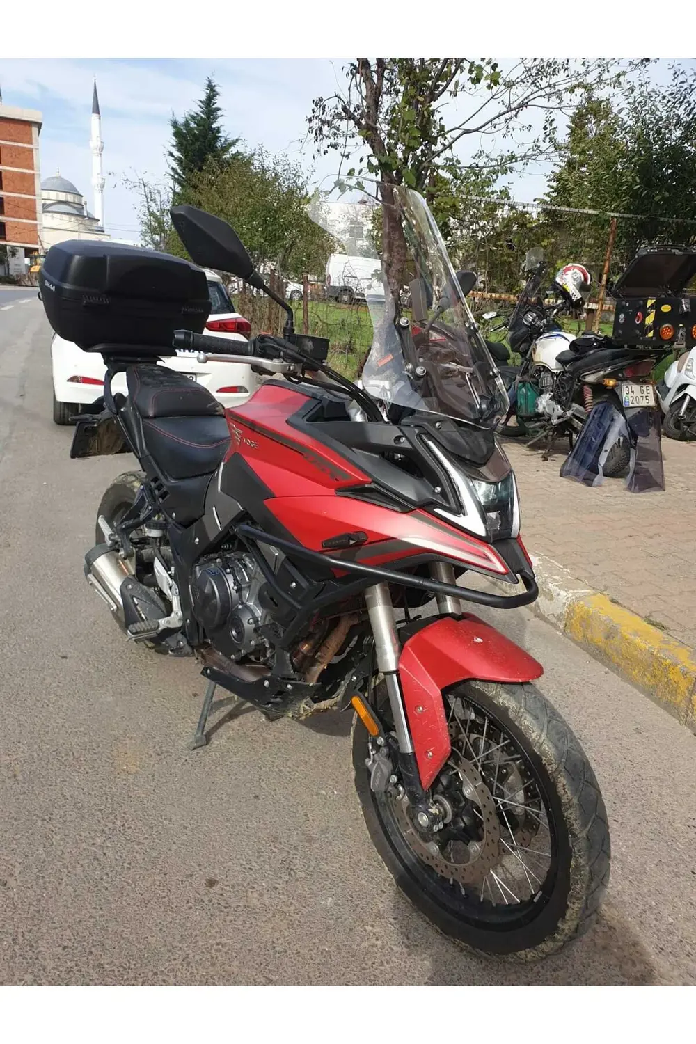 Voge DS 500 Ön Cam 2021 2024 Model 55cm Şeffaf Renkli 4mm