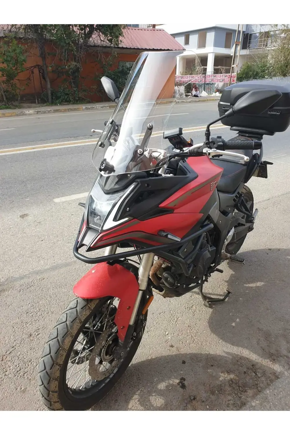 Voge DS 500 Ön Cam 2021 2024 Model 55cm Şeffaf Renkli 4mm