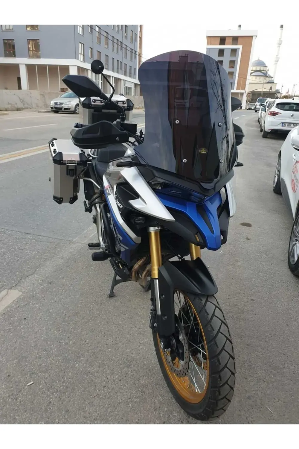 Voge DS 625X Ön Cam 2023-2025 Model 56cm Siyah Renkli 4mm GENİŞ M