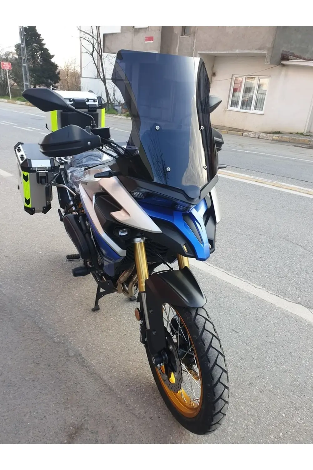 Voge DSX 525 Ön Cam 2023-2025 Model 56cm Siyah Renkli 4mm SPORTİF