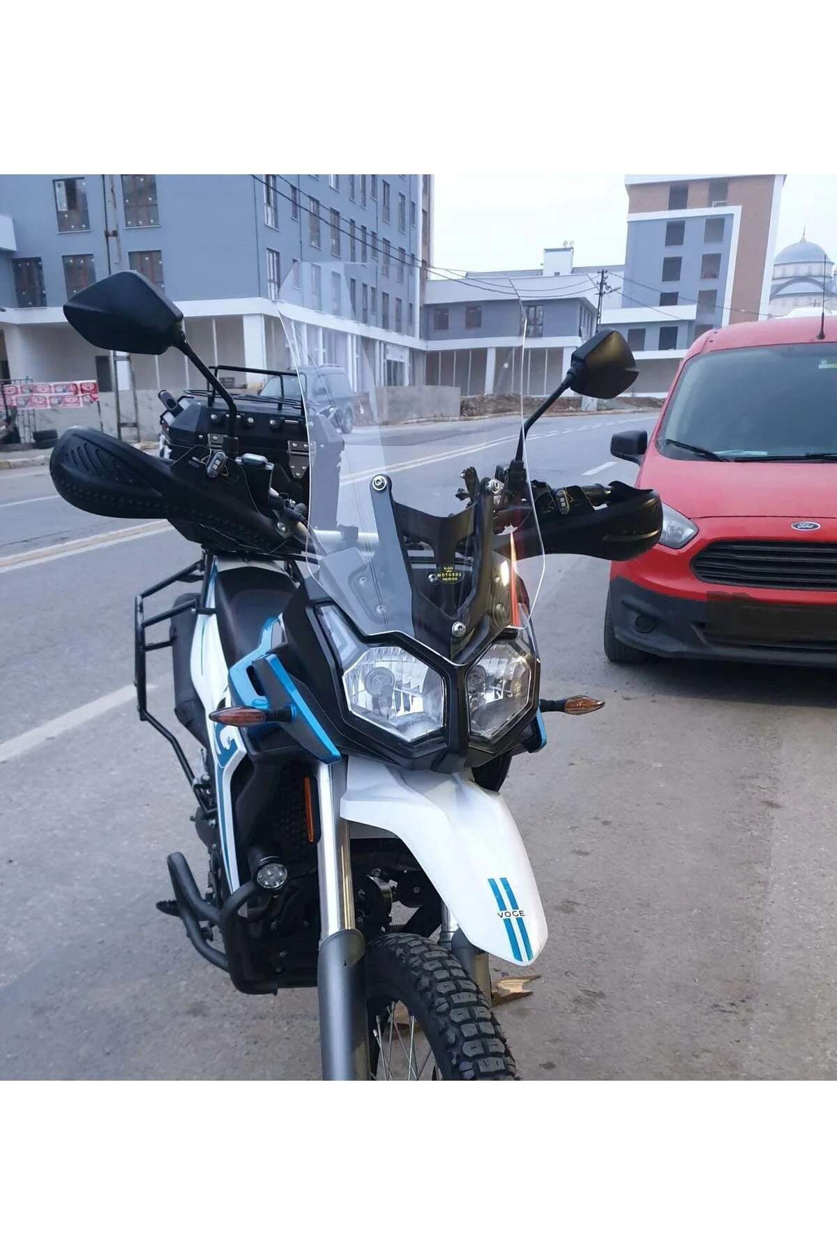 Voge Rally 300 Ön Cam 2022-2026 Model 51cm Şeffaf Renkli 4mm