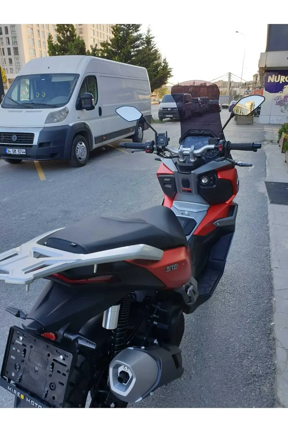 Voge Sr1 Adv Ön Cam 2023 2024 Model 71cm Şeffaf Renkli 4mm