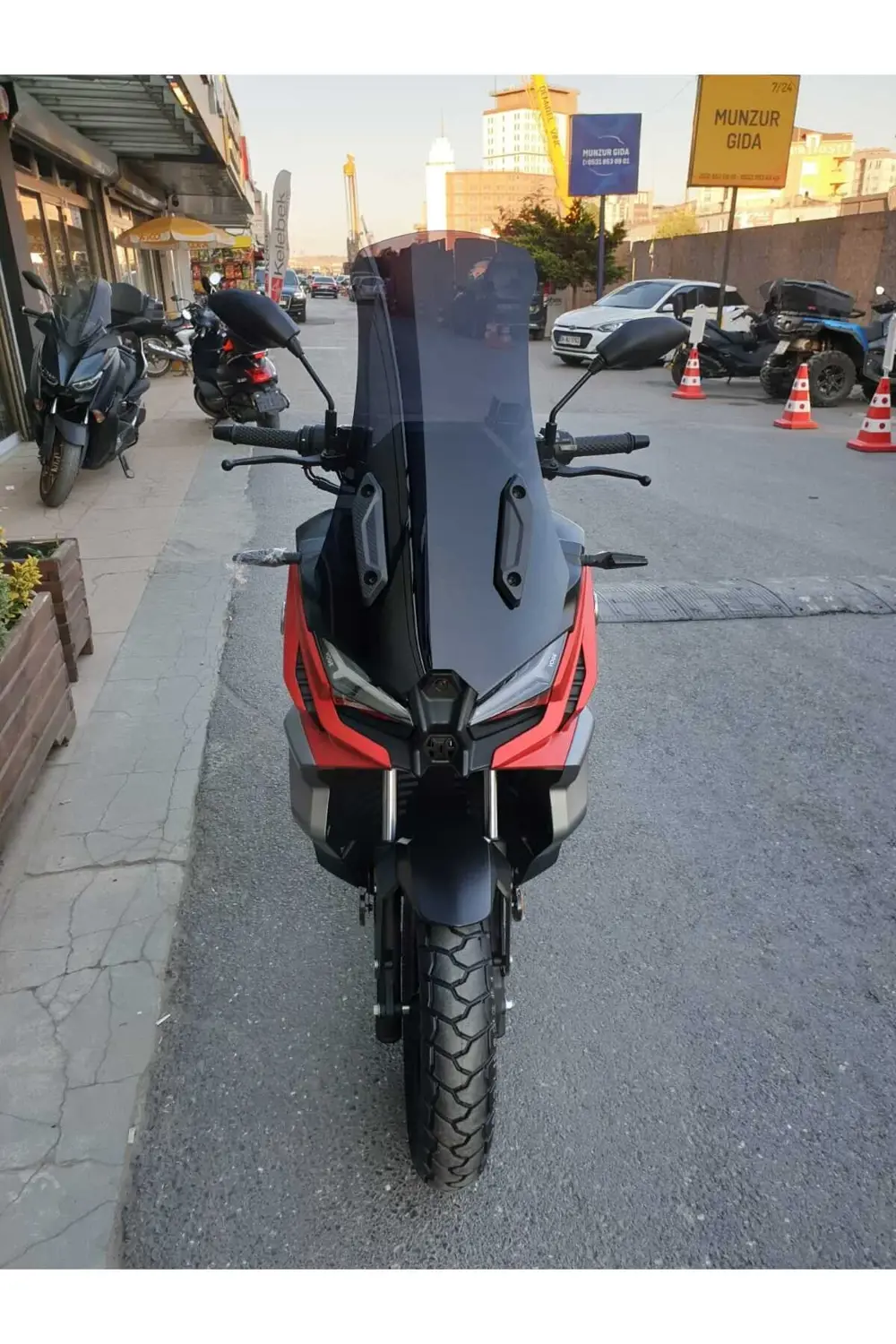 Voge Sr1 Adv Ön Cam 2023 2024 Model 71cm Şeffaf Renkli 4mm