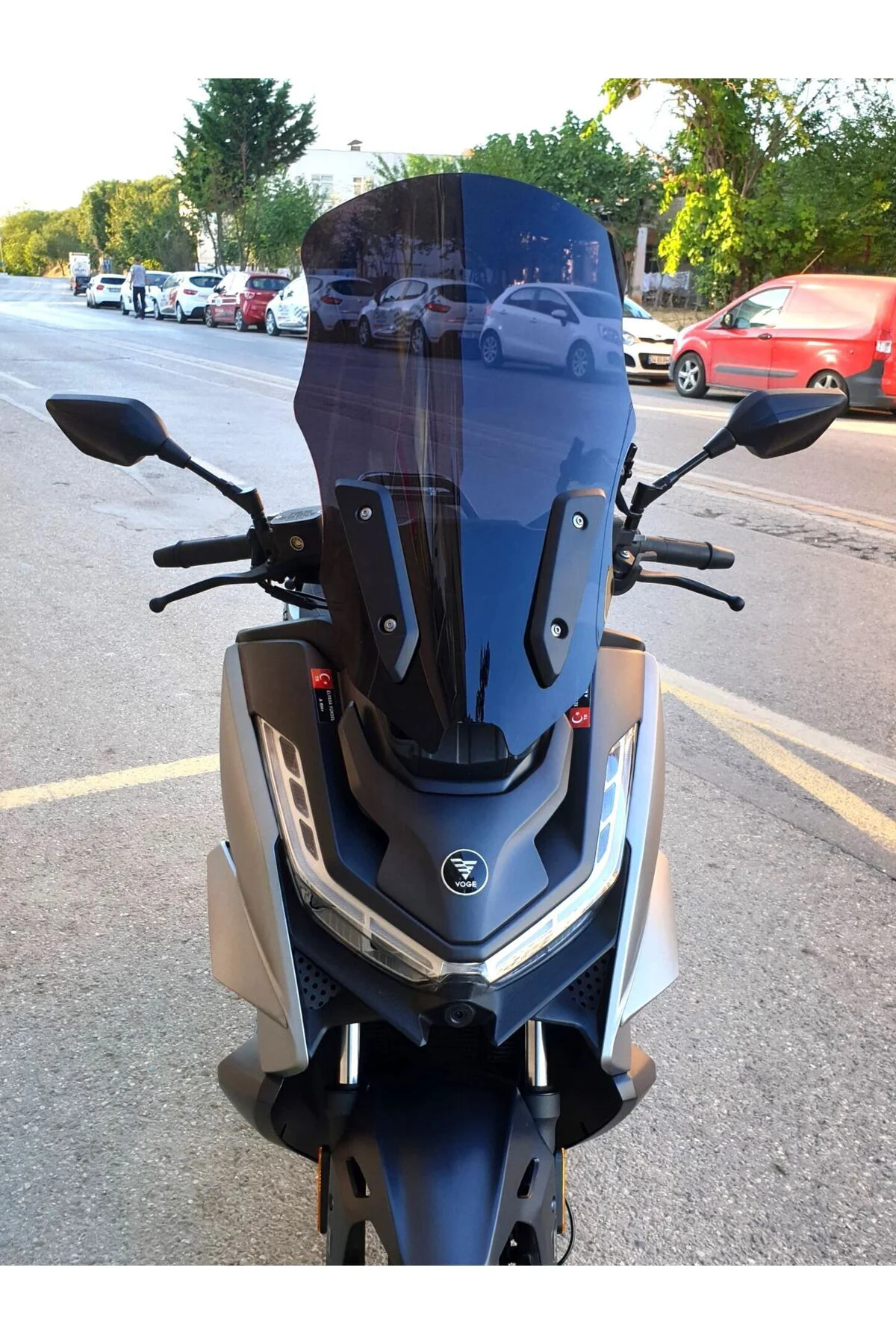 Voge SR3 Ön Cam 2023-2026 Model 63cm Siyah Renkli 4mm