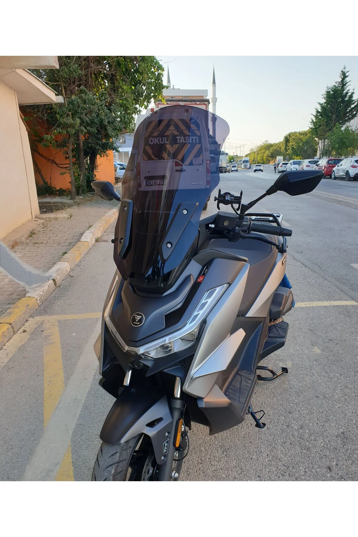 Voge SR3 Ön Cam 2023-2026 Model 63cm Siyah Renkli 4mm