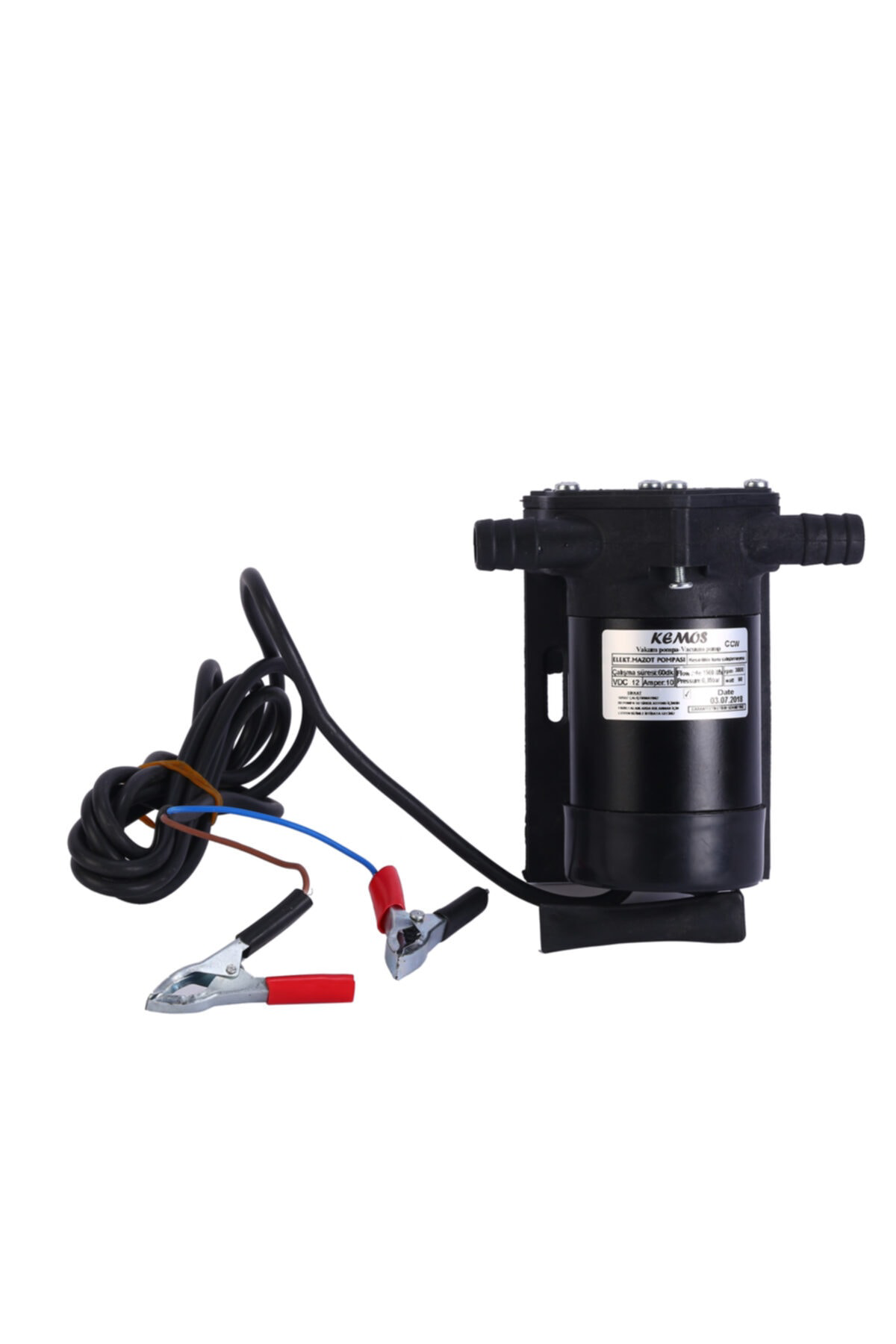 Kemos Volga 24 Volt 140 Watt Vakumlu Sıvı Ve Mazot Aktarma Pompası