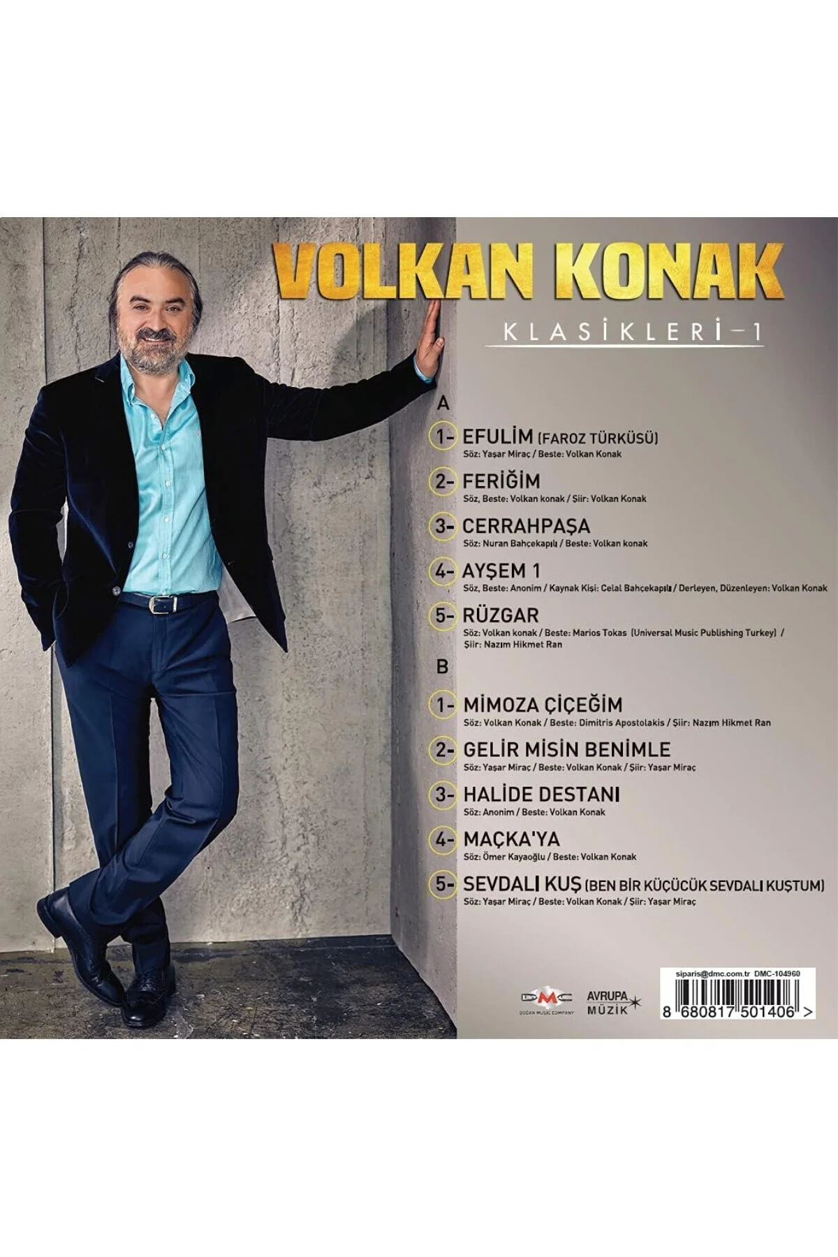 Volkan Konak - Klasikleri 1 Plak