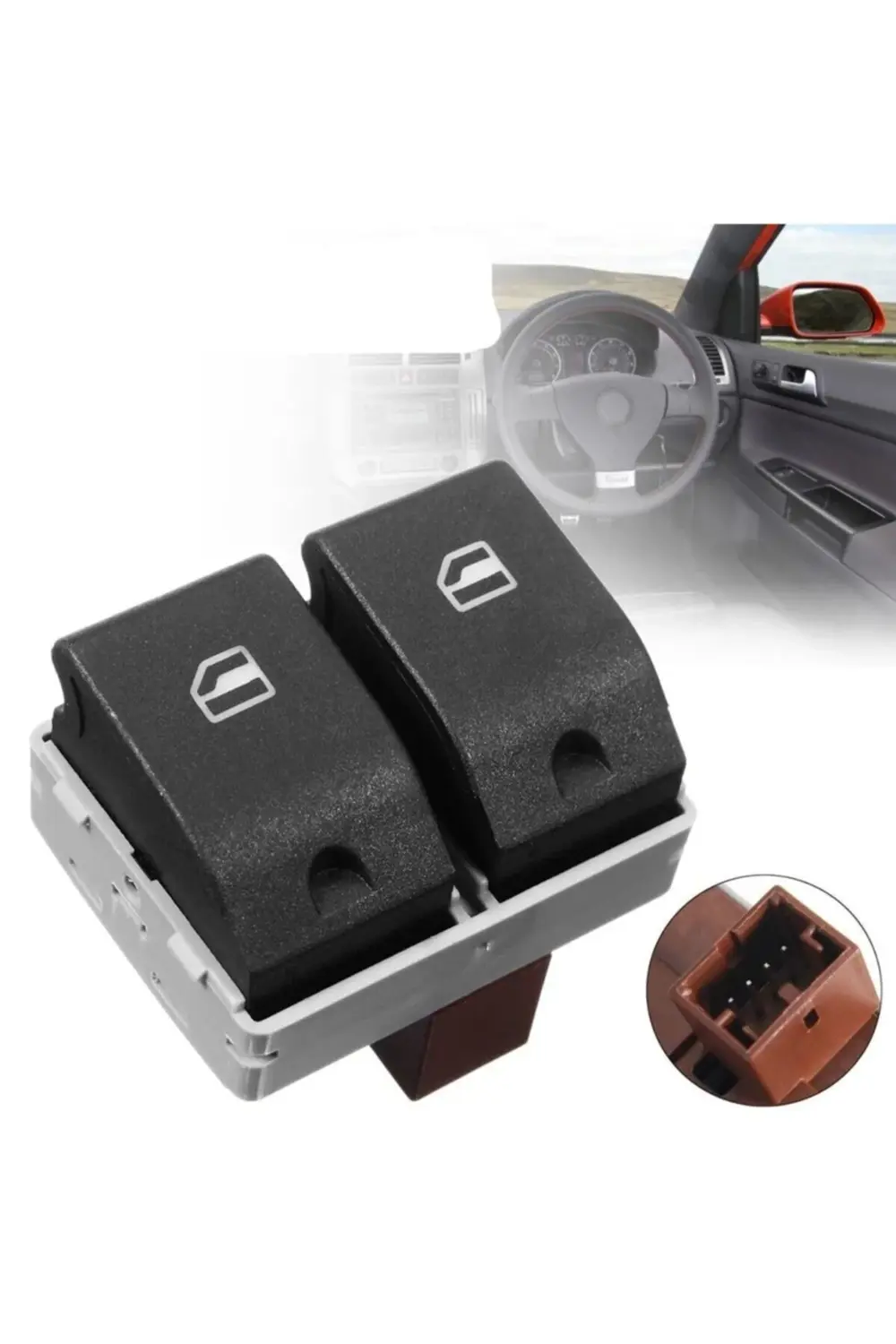 Volkswagen 2001 2009 Model Polo Çiftli Cam Düğmesi