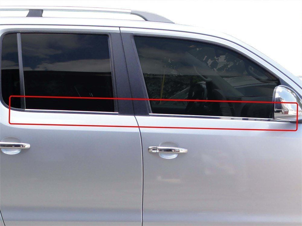 Volkswagen Amarok Uyumlu Cam Çıtası 4 Parça  Krom 2010-2016