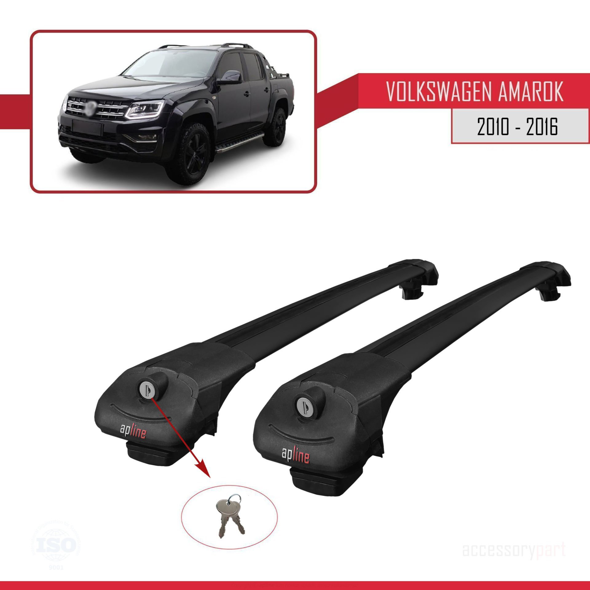 Volkswagen Amarok 2010-2016 Arası ile uyumlu ACE-1 Ara Atkı Tavan
