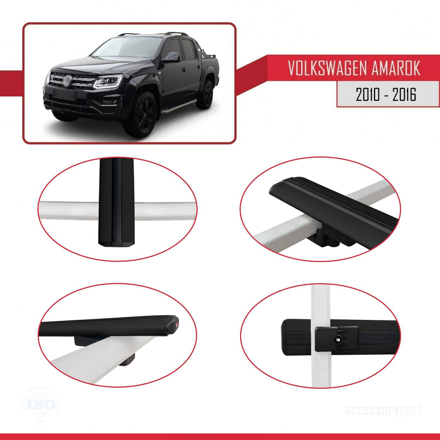 Volkswagen Amarok 2010-2016 Arası ile uyumlu Basic Model Ara Atkı