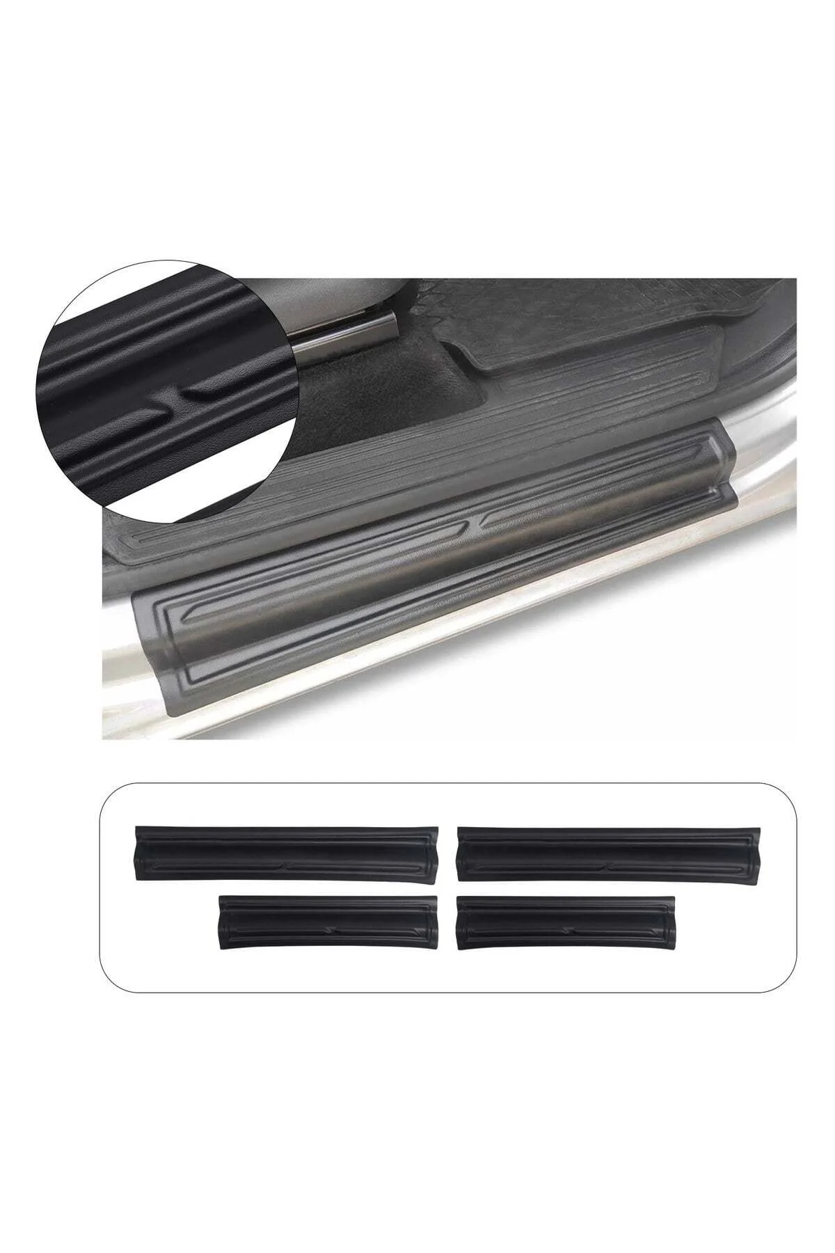 Volkswagen Amarok 2010-2022 Uyumlu Kapı Eşiği Koruma ABS 4 Parça Mat Siyah Volkswagen Amarok 2010-2022 Uyumlu Kapı Eşiği Koruma ABS 4 Parça Mat Siyah