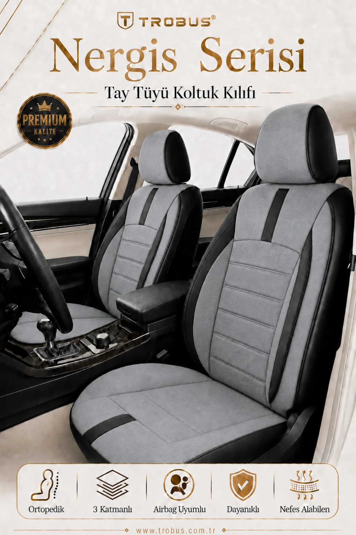 Volkswagen Amarok 2H Çift Kabin 2012-2018 Uyumlu Nergis Serisi Tay Tüyü Oto Koltuk Kılıfı Gri Siyah Volkswagen Amarok 2H Çift Kabin 2012-2018 Uyumlu Nergis Serisi Tay Tüyü Oto Koltuk Kılıfı Gri Siyah