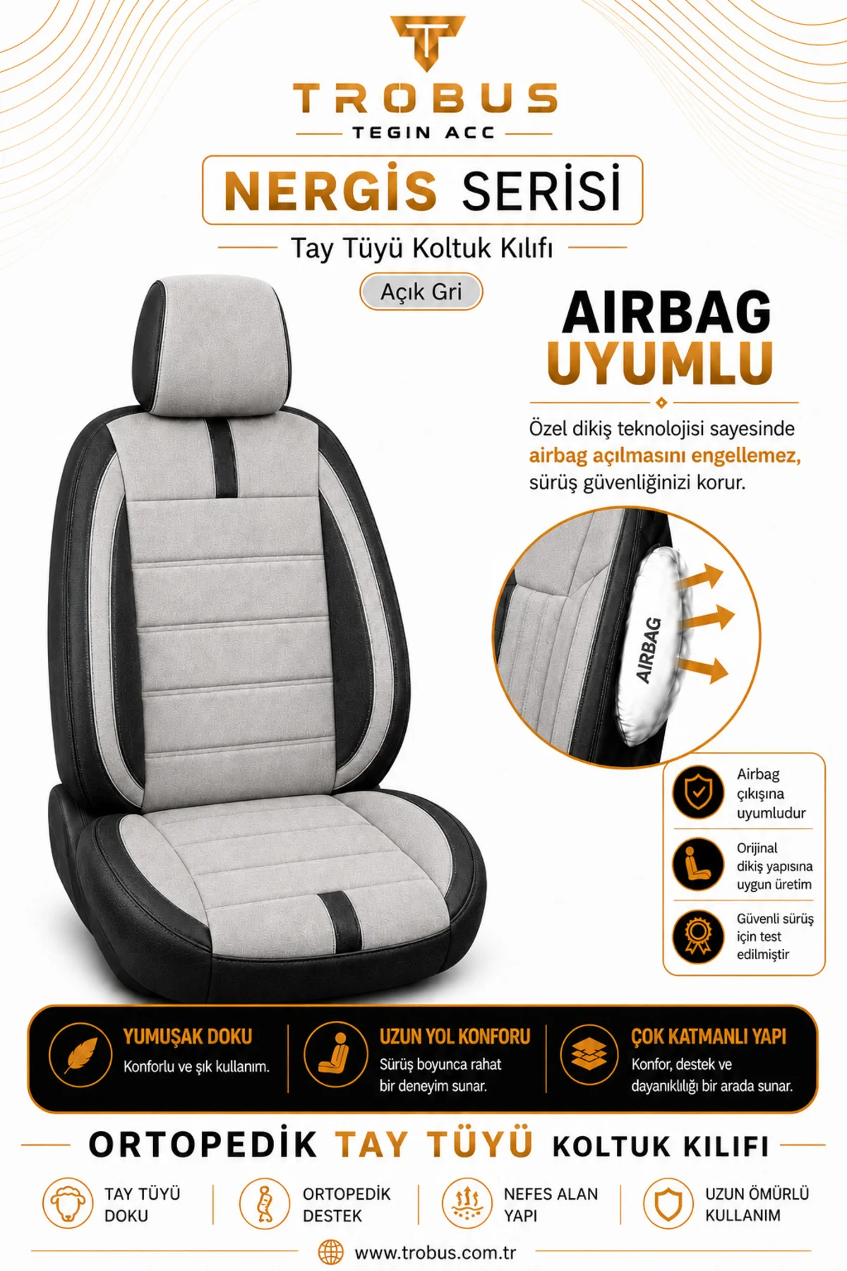 Volkswagen Amarok 2H Çift Kabin 2012-2018 Uyumlu Nergis Serisi Tay Tüyü Oto Koltuk Kılıfı Gri Siyah Volkswagen Amarok 2H Çift Kabin 2012-2018 Uyumlu Nergis Serisi Tay Tüyü Oto Koltuk Kılıfı Gri Siyah