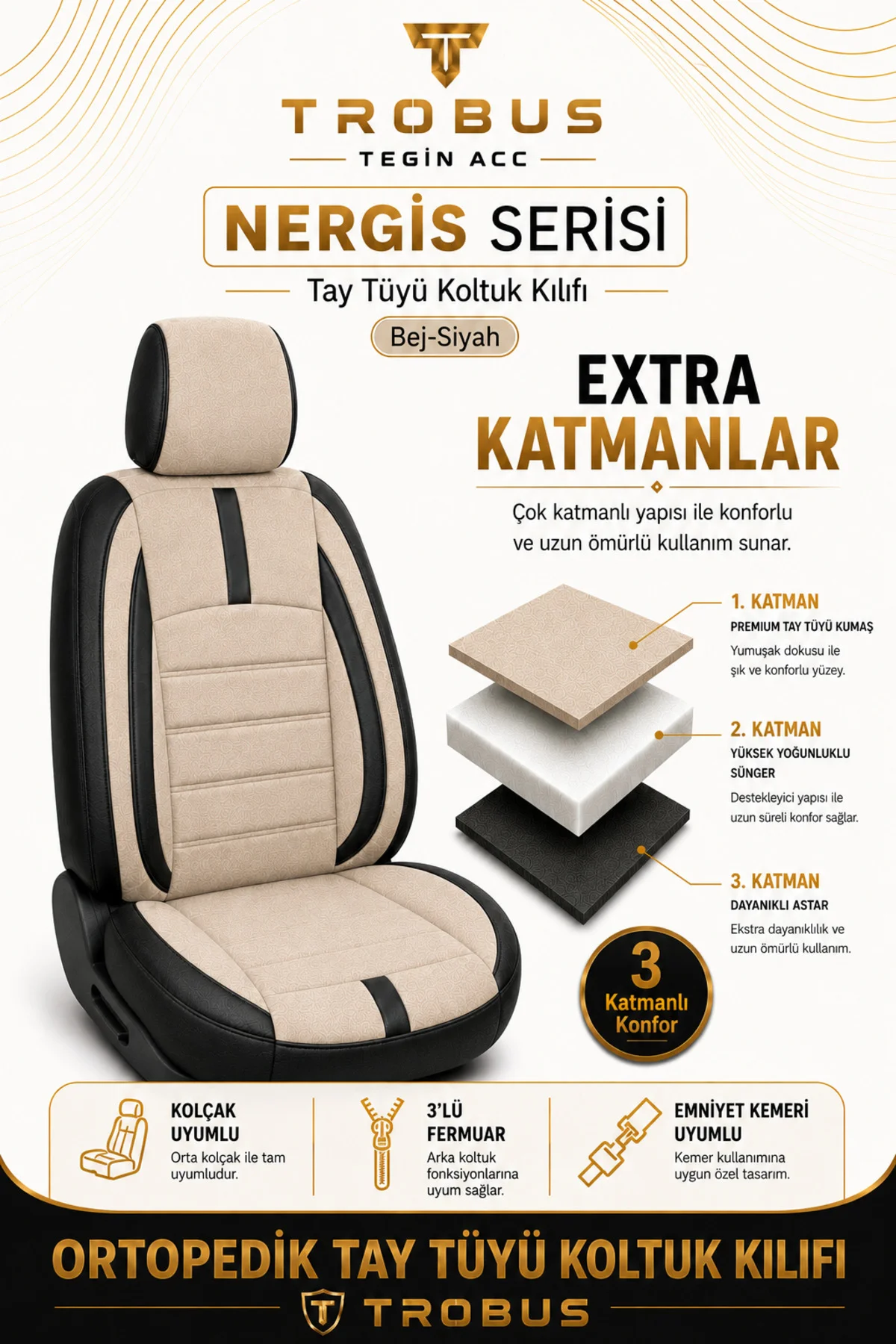 Volkswagen Amarok Çift Kabin 2012-2018 Uyumlu Nergis Serisi Tay Tüyü 2+1 Ticari Bej Siyah Oto Koltuk Kılıfı Volkswagen Amarok Çift Kabin 2012-2018 Uyumlu Nergis Serisi Tay Tüyü 2+1 Ticari Bej Siyah Oto Koltuk Kılıfı
