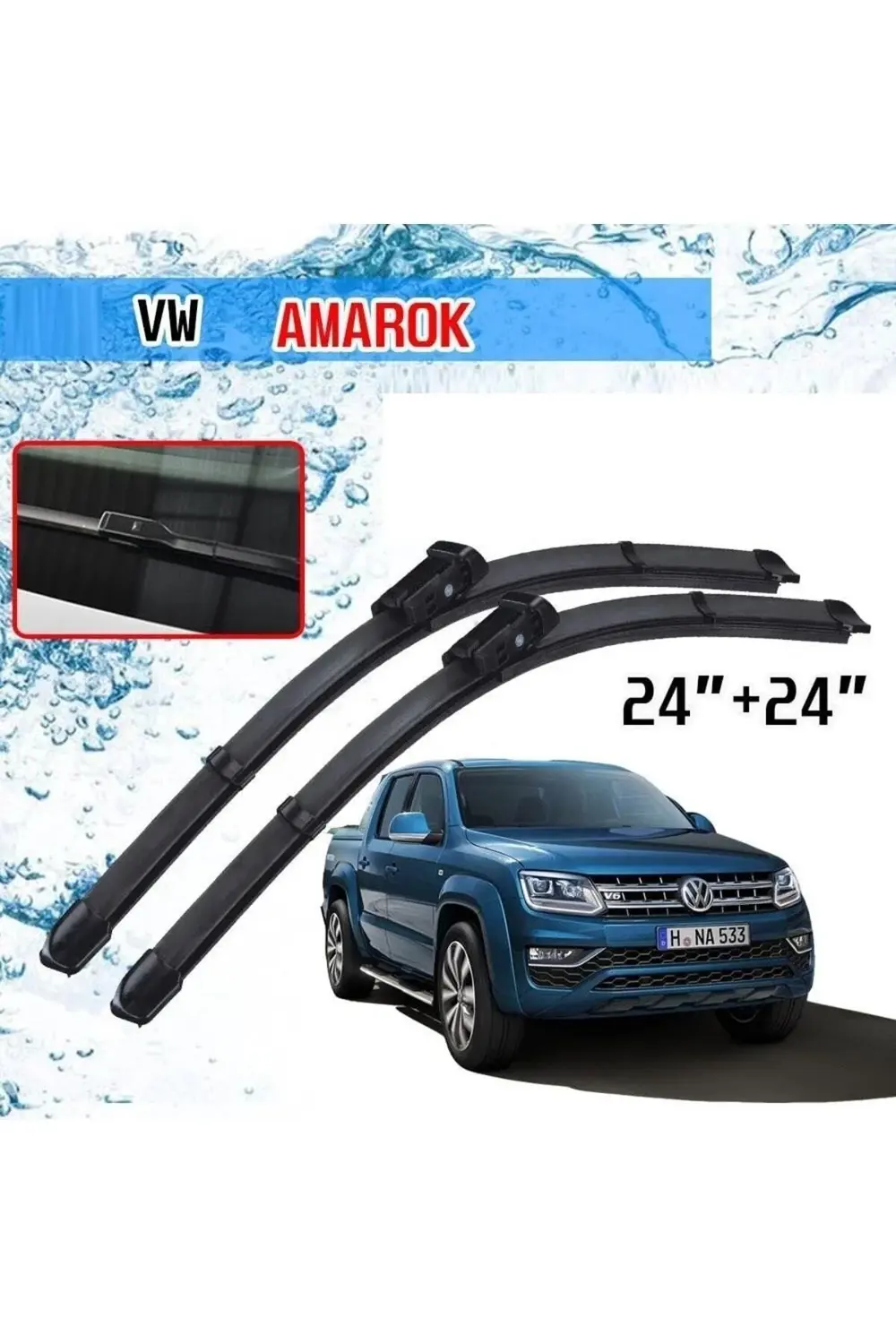 Volkswagen Amarok Ön Cam Muz Silecek Takımı 2010--2016