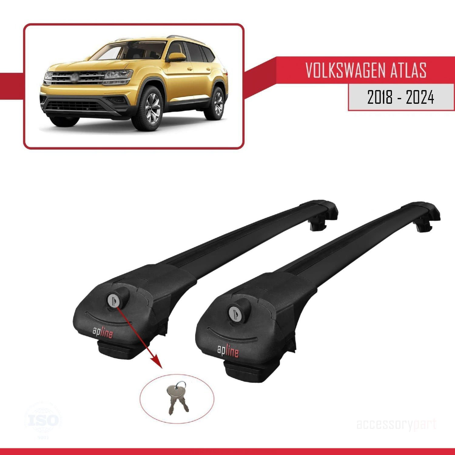 Volkswagen Atlas 2018 ve Sonrası ile uyumlu ACE-1 Ara Atkı Tavan 