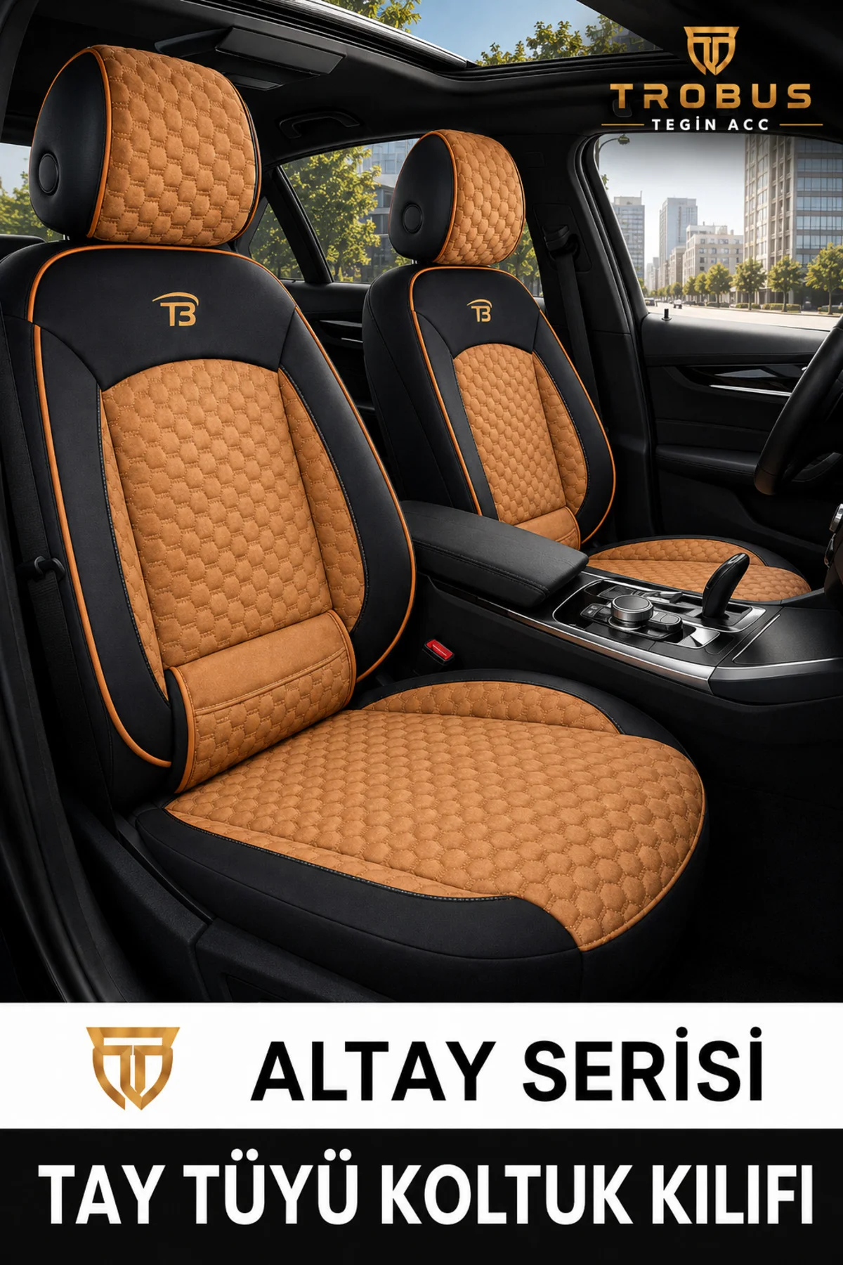 Volkswagen Beetle 2012-2016 Uyumlu Altay Bel Destekli Tay Tüyü Taba Siyah Koltuk Kılıfı Fiyatı, Yorumları ve Özellikleri
