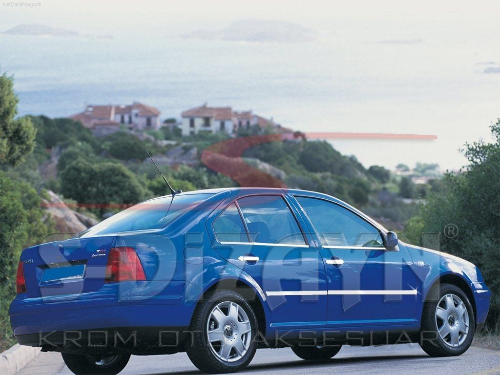 Volkswagen Bora Uyumlu Krom Yan Kapı Çıtası 4 Parça 1998-2004 Volkswagen Bora Uyumlu Krom Yan Kapı Çıtası 4 Parça 1998-2004