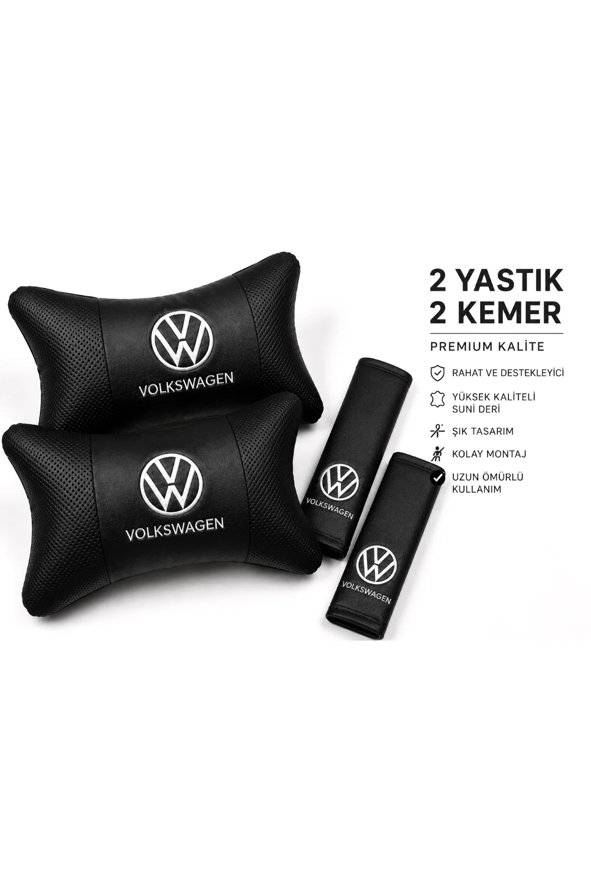 Volkswagen Boyun Yastığı-kemer Setı Konfor Seti Volkswagen Boyun Yastığı-kemer Setı Konfor Seti - Görsel 2