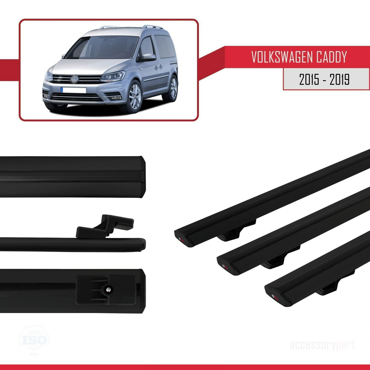 Volkswagen Caddy 2015-2019 Arası ile uyumlu Basic Model Ara Atkı 