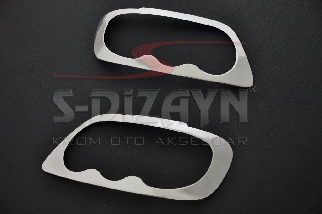 Volkswagen Caddy Uyumlu Krom Far Çerçevesi 2 Parça 2004-2010 Volkswagen Caddy Uyumlu Krom Far Çerçevesi 2 Parça 2004-2010