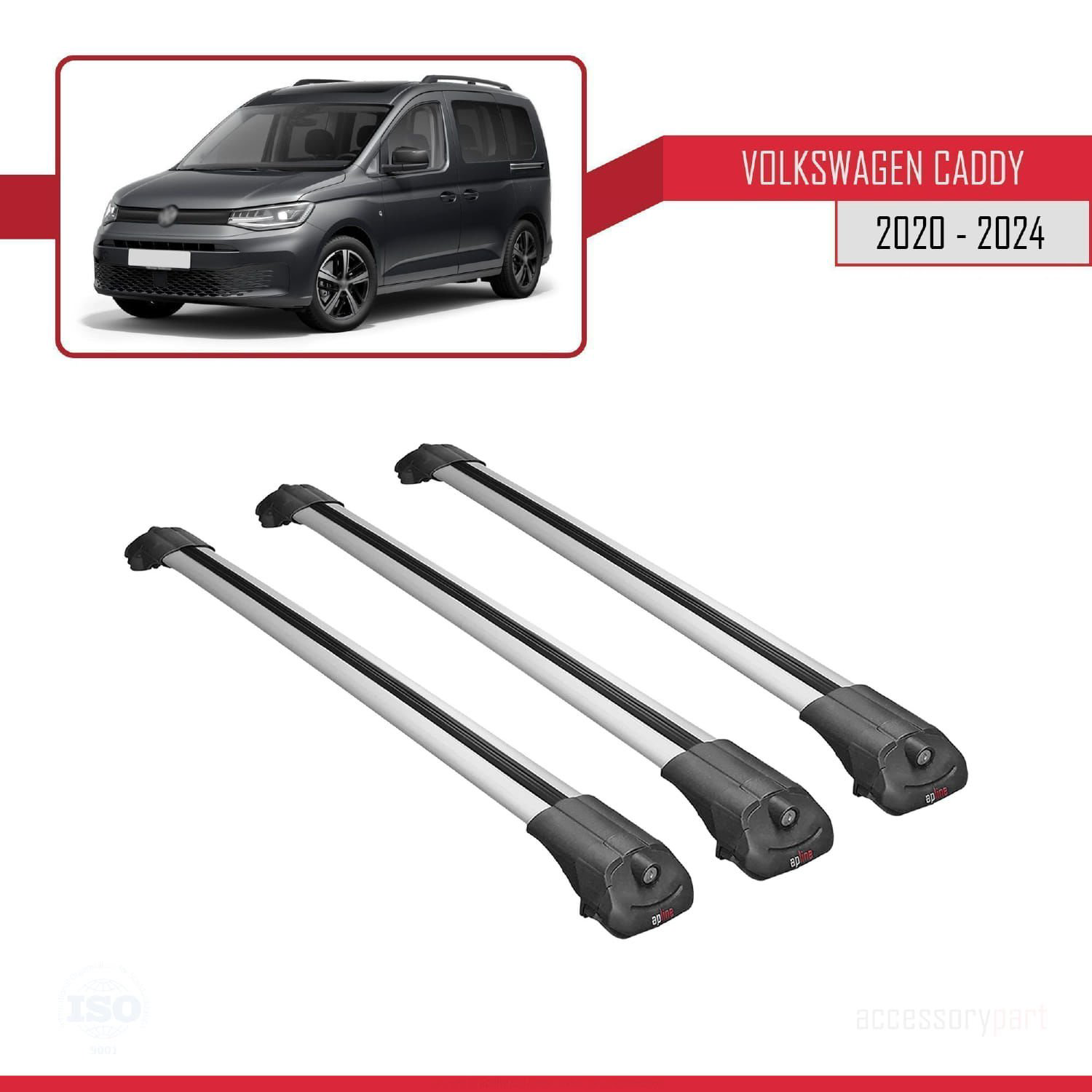 Volkswagen Caddy 2020 ve Sonrası ile uyumlu ACE-1 Ara Atkı Tavan 