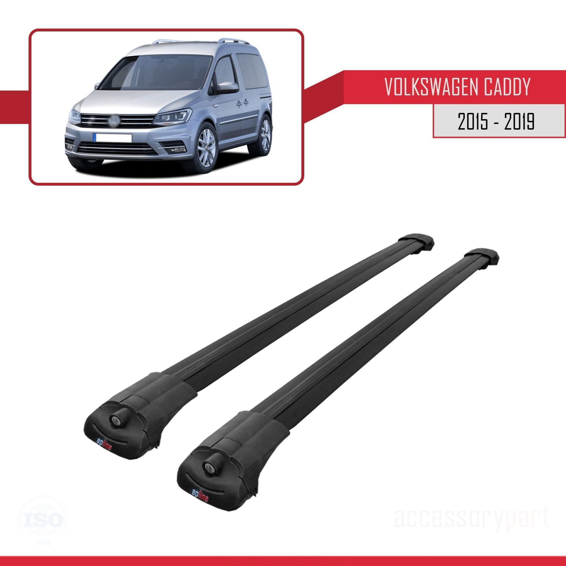 Volkswagen Caddy 2015-2019 Arası ile uyumlu ACE-1 Ara Atkı Tavan 