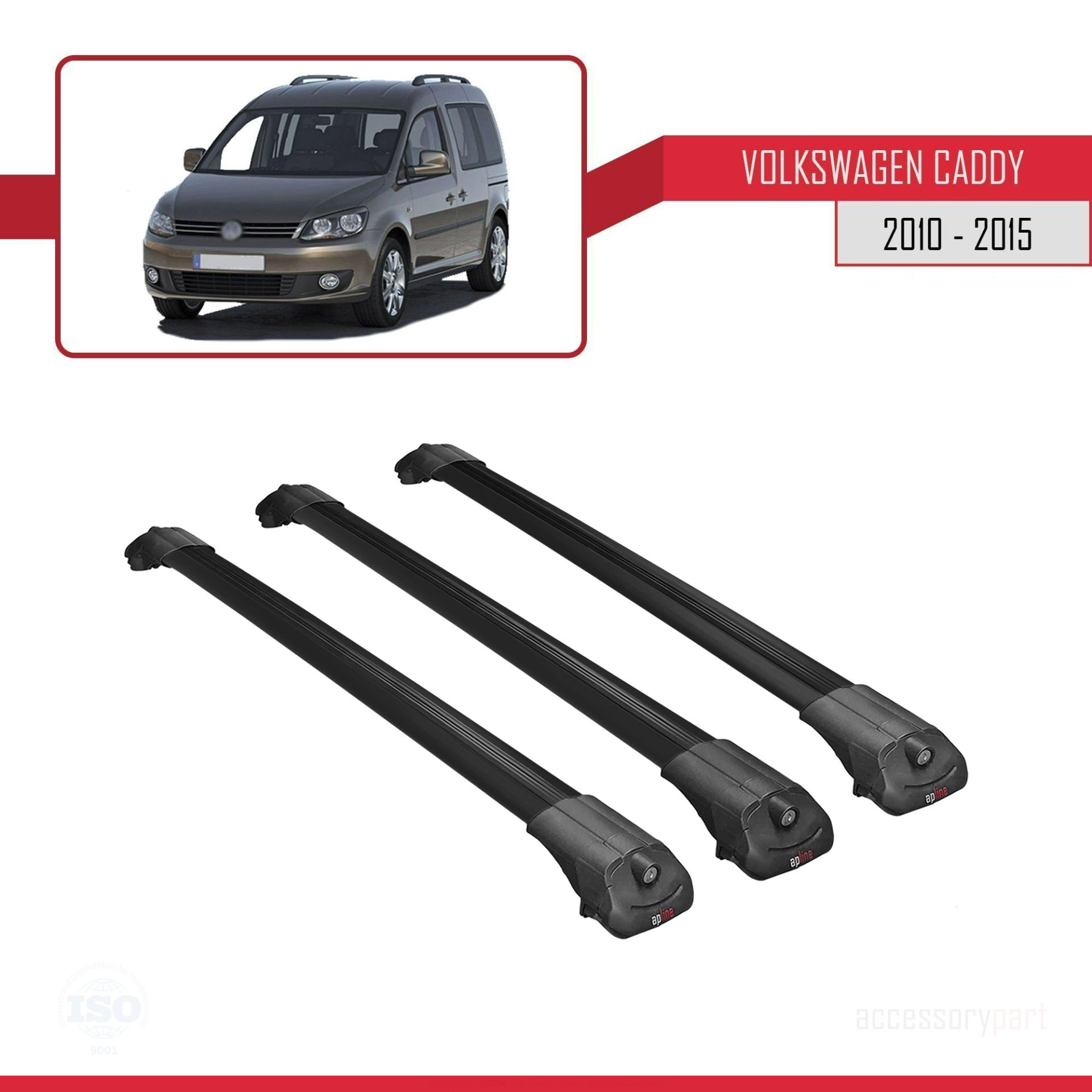 Volkswagen Caddy 2010-2015 Arası ile uyumlu ACE-1 Ara Atkı Tavan 