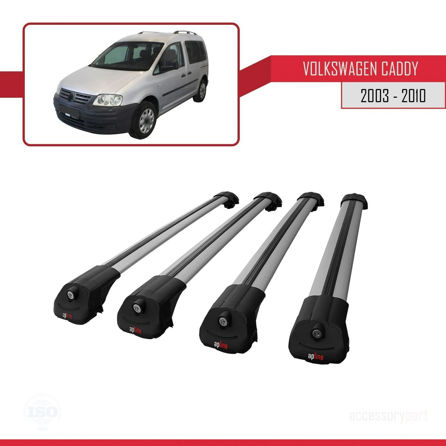 Volkswagen Caddy 2003-2010 Arası ile uyumlu ACE-1 Ara Atkı Tavan 