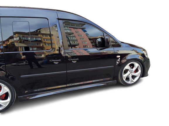 Volkswagen Caddy Uyumlu (2003 - 2020) Yan Marşpiyel Seti (Plastik