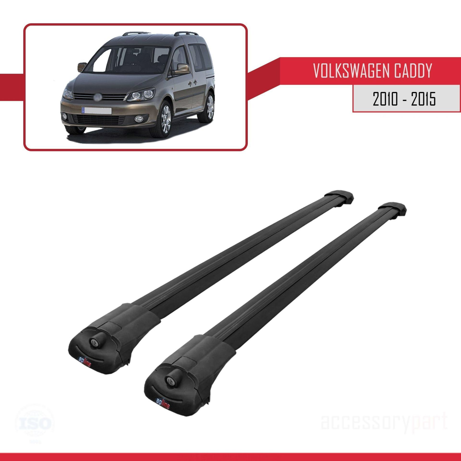 Volkswagen Caddy 2010-2015 Arası ile uyumlu ACE-1 Ara Atkı Tavan 
