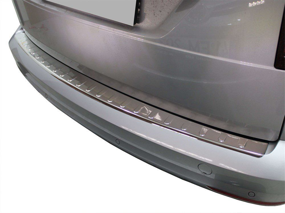 Volkswagen Caddy Uyumlu Arka Tampon Eşiği Krom (Formlu) 2015 Ve S