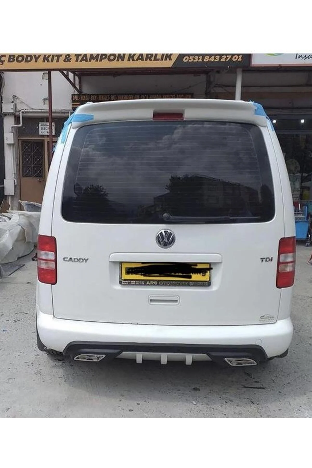 Volkswagen Caddy 2003-2014 Beyaz Spoiler Volkswagen Caddy 2003-2014 Beyaz Spoiler