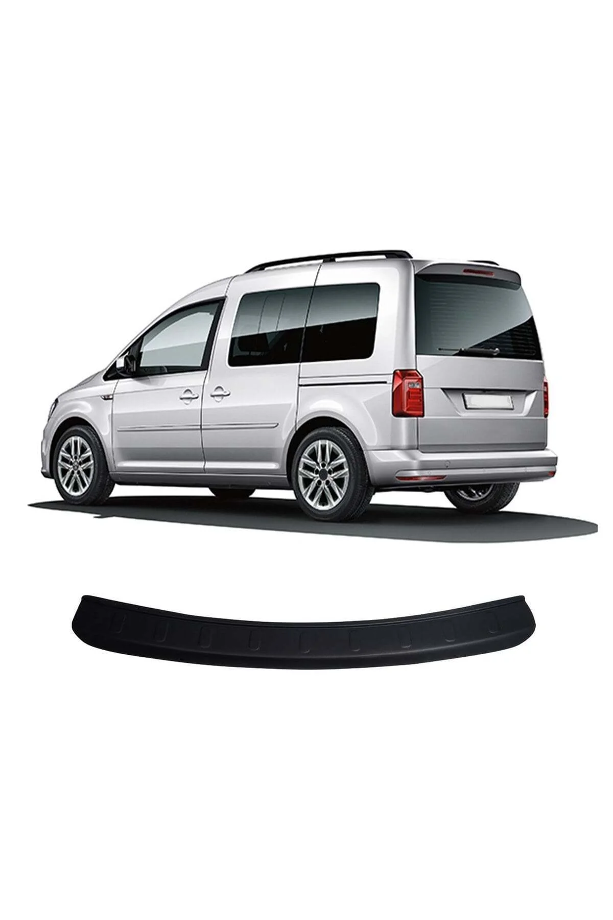 Volkswagen Caddy 2015-2020 Uyumlu Arka Tampon Eşiği Koruma ABS Parlak Siyah Volkswagen Caddy 2015-2020 Uyumlu Arka Tampon Eşiği Koruma ABS Parlak Siyah