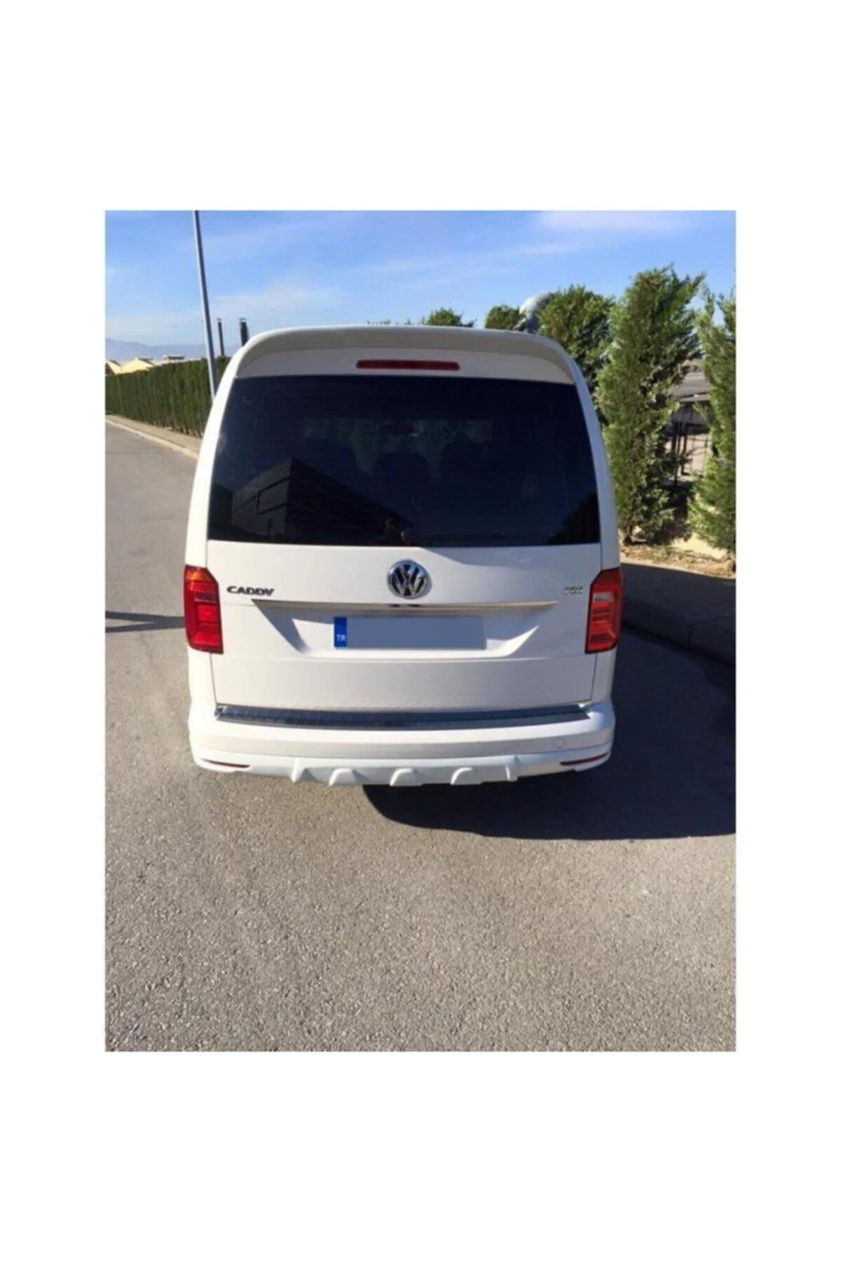 Volkswagen Caddy 2015-2020 Beyaz Spoiler