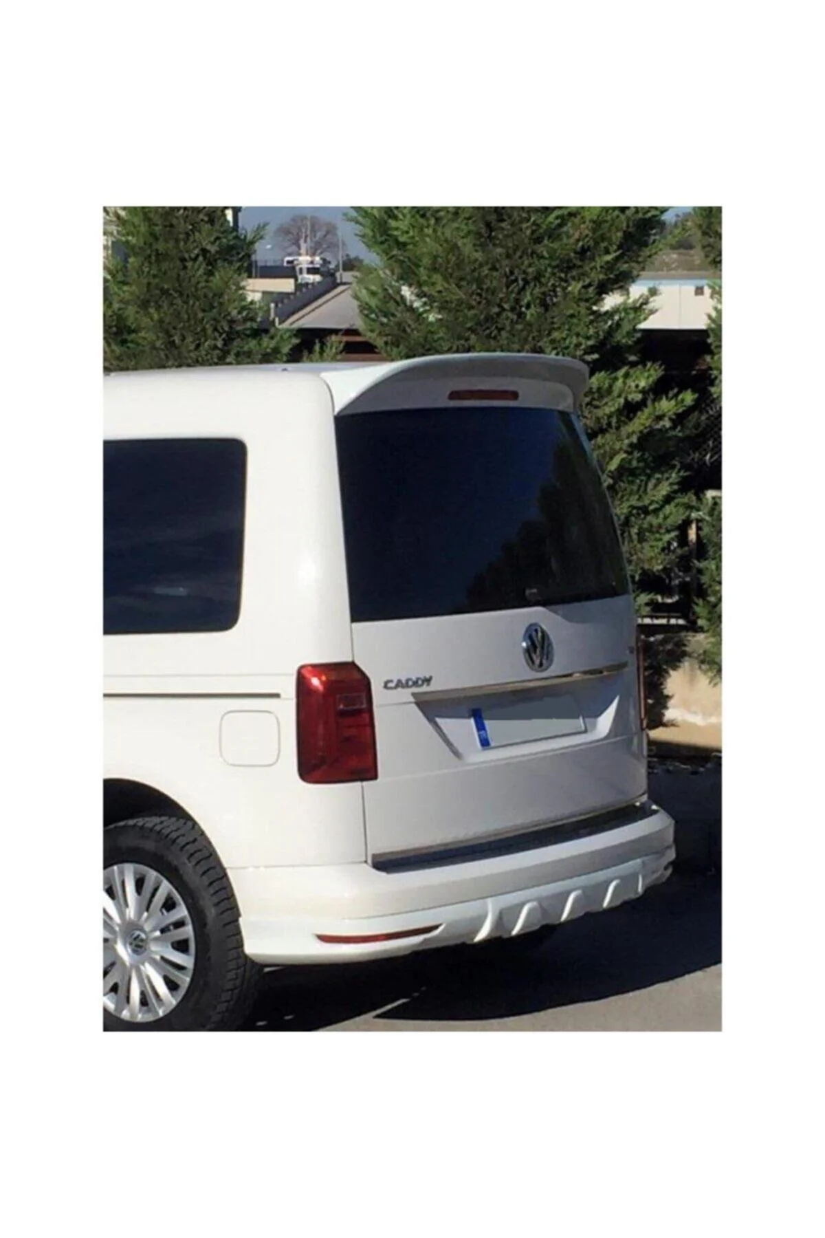 Volkswagen Caddy 2015-2020 Beyaz Spoiler