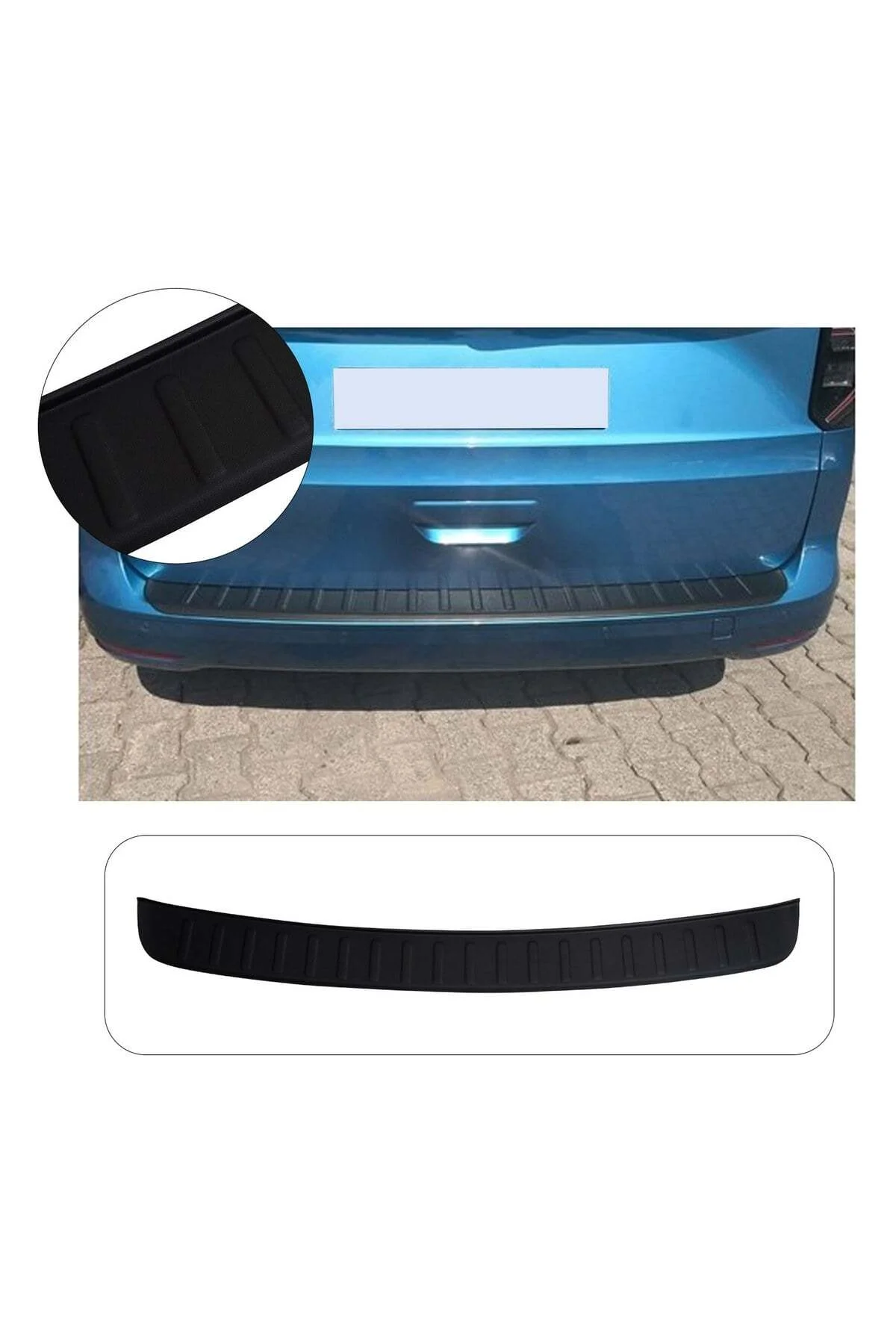 Volkswagen Caddy 2021 ve Sonrası Uyumlu Arka Tampon Eşiği Koruma ABS Parlak Siyah Volkswagen Caddy 2021 ve Sonrası Uyumlu Arka Tampon Eşiği Koruma ABS Parlak Siyah
