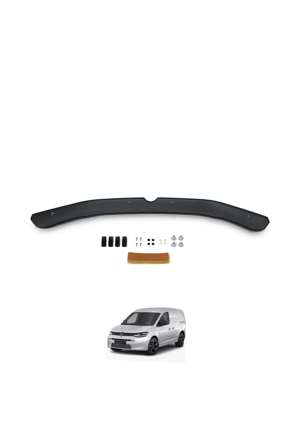 Volkswagen Caddy 2021- Ön Kaput Koruyucu Rüzgarlık 4mm (abs)