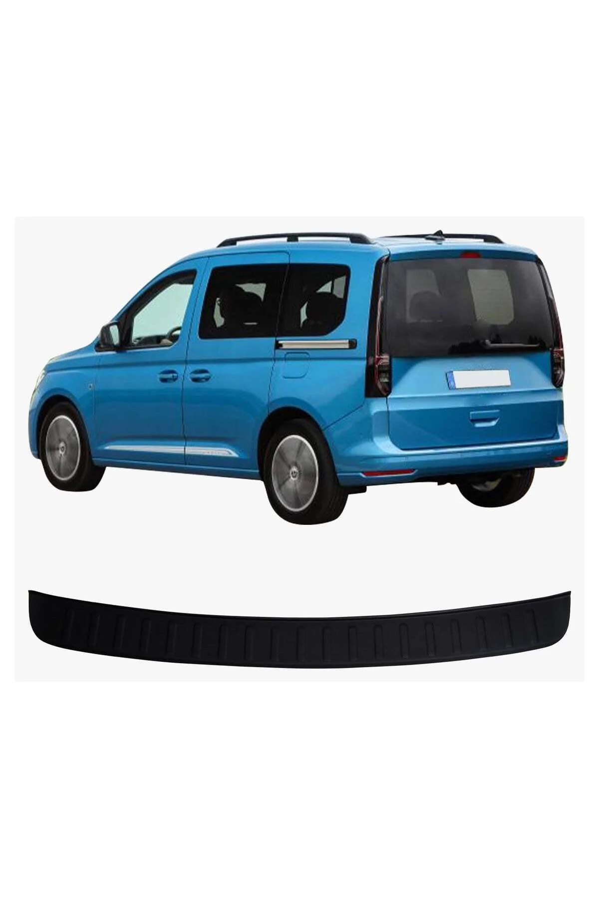 Volkswagen Caddy 2021 ve Sonrası Uyumlu Arka Tampon Eşiği Koruma ABS Parlak Siyah Volkswagen Caddy 2021 ve Sonrası Uyumlu Arka Tampon Eşiği Koruma ABS Parlak Siyah - Görsel 2