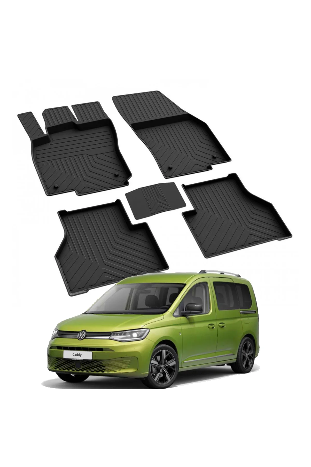 VOLKSWAGEN CADDY 5 2020-2024  Model Yılları İçin Uyumlu Yeo 4D Havuzlu Paspas Takımı Fiyatı, Yorumları ve Özellikleri