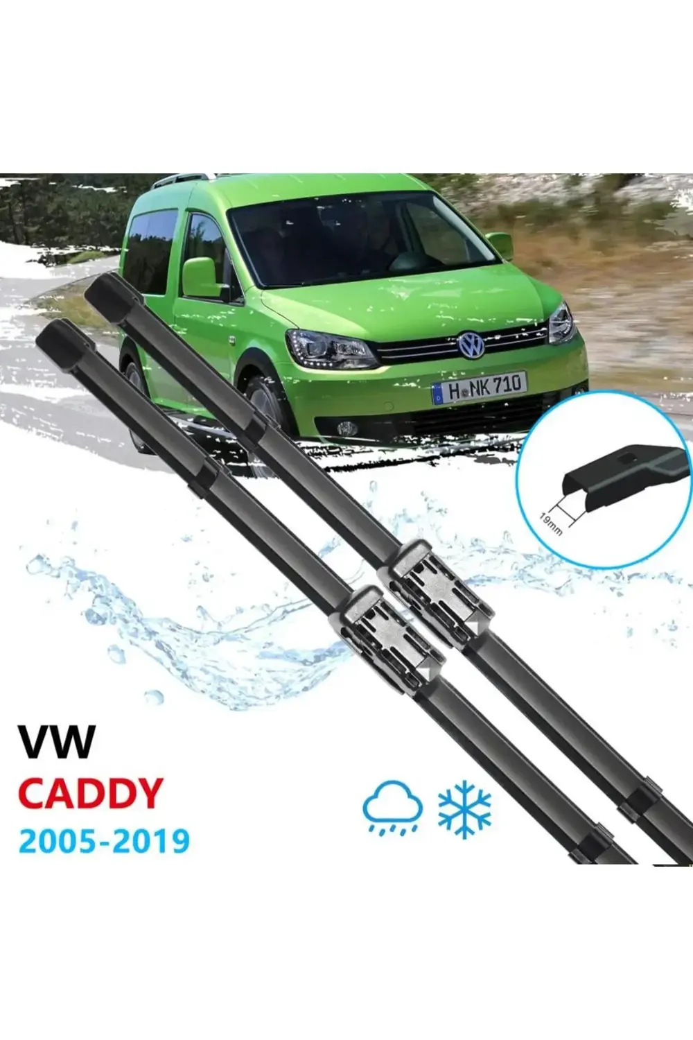 Volkswagen Caddy Ön Cam Muz Silecek Takımı 2005-2019