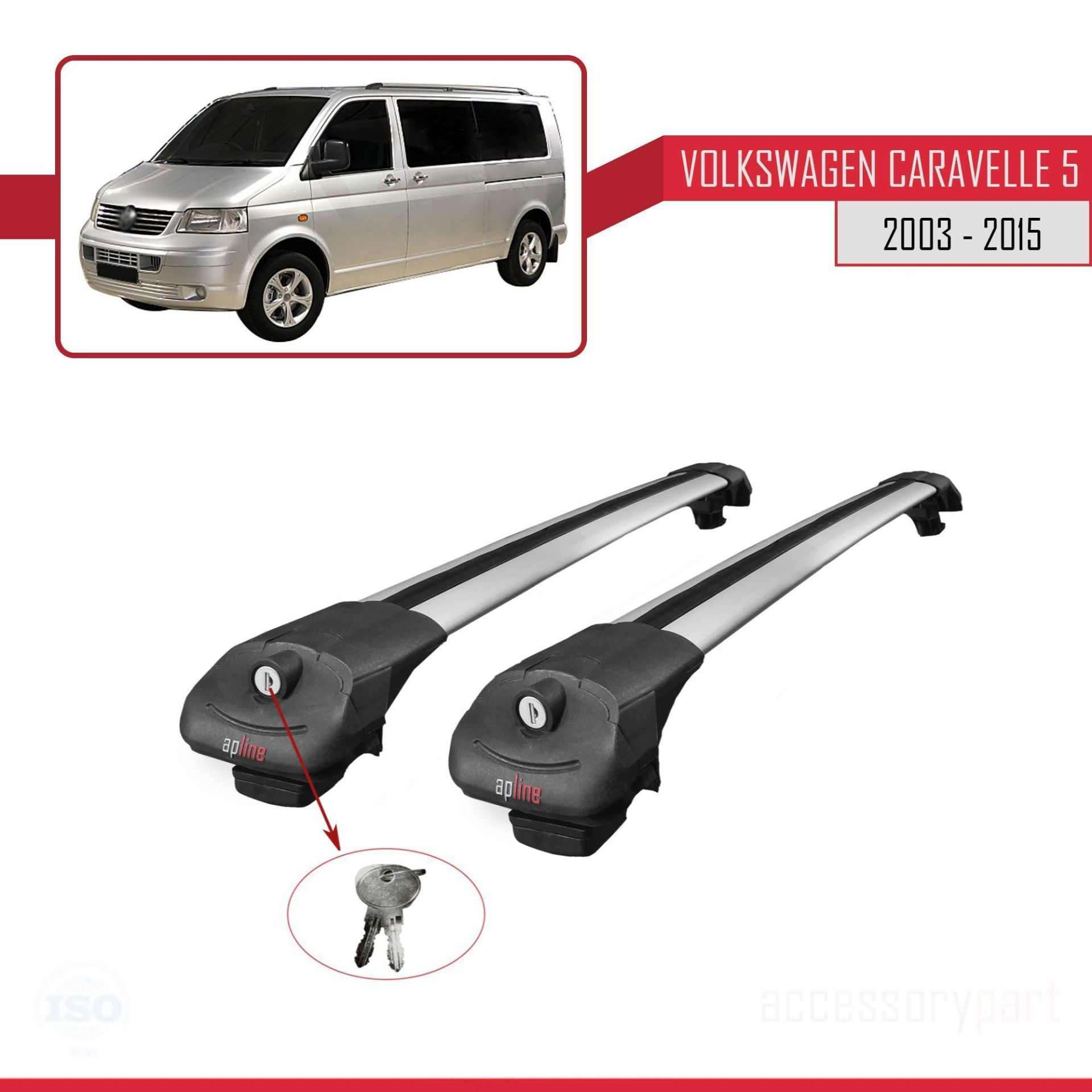 Volkswagen Caravelle (T5) 2003-2015 Arası ile uyumlu ACE-1 Ara At