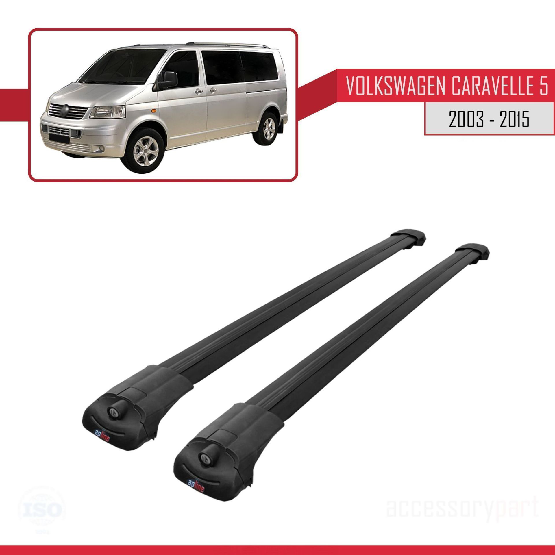 Volkswagen Caravelle (T5) 2003-2015 Arası ile uyumlu ACE-1 Ara At