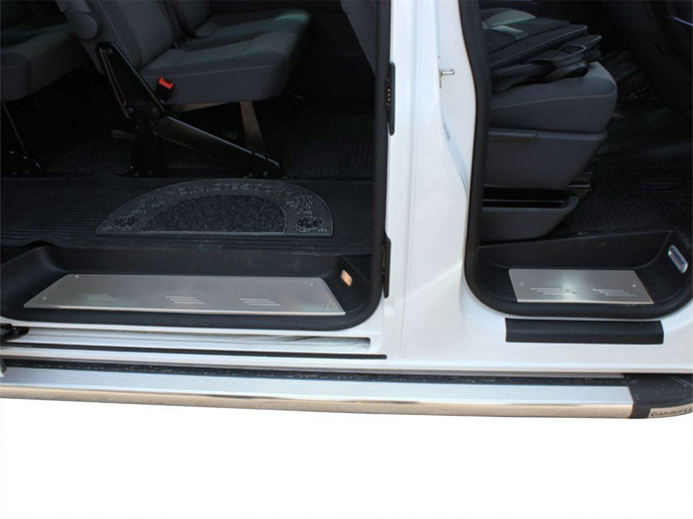 Volkswagen Caravelle Uyumlu T5.5 Kapı Eşiği 3 Parça Krom 2010-201